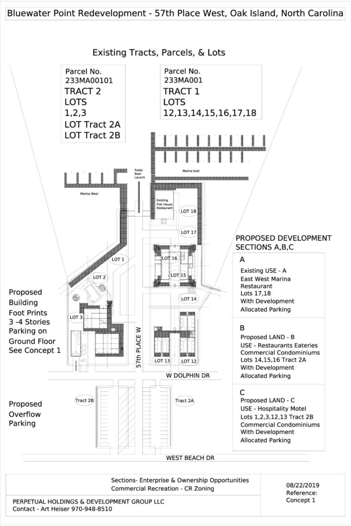 A plan of the proposed development.