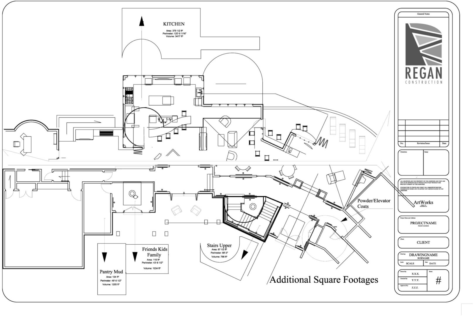 A floor plan of the interior of an apartment building.