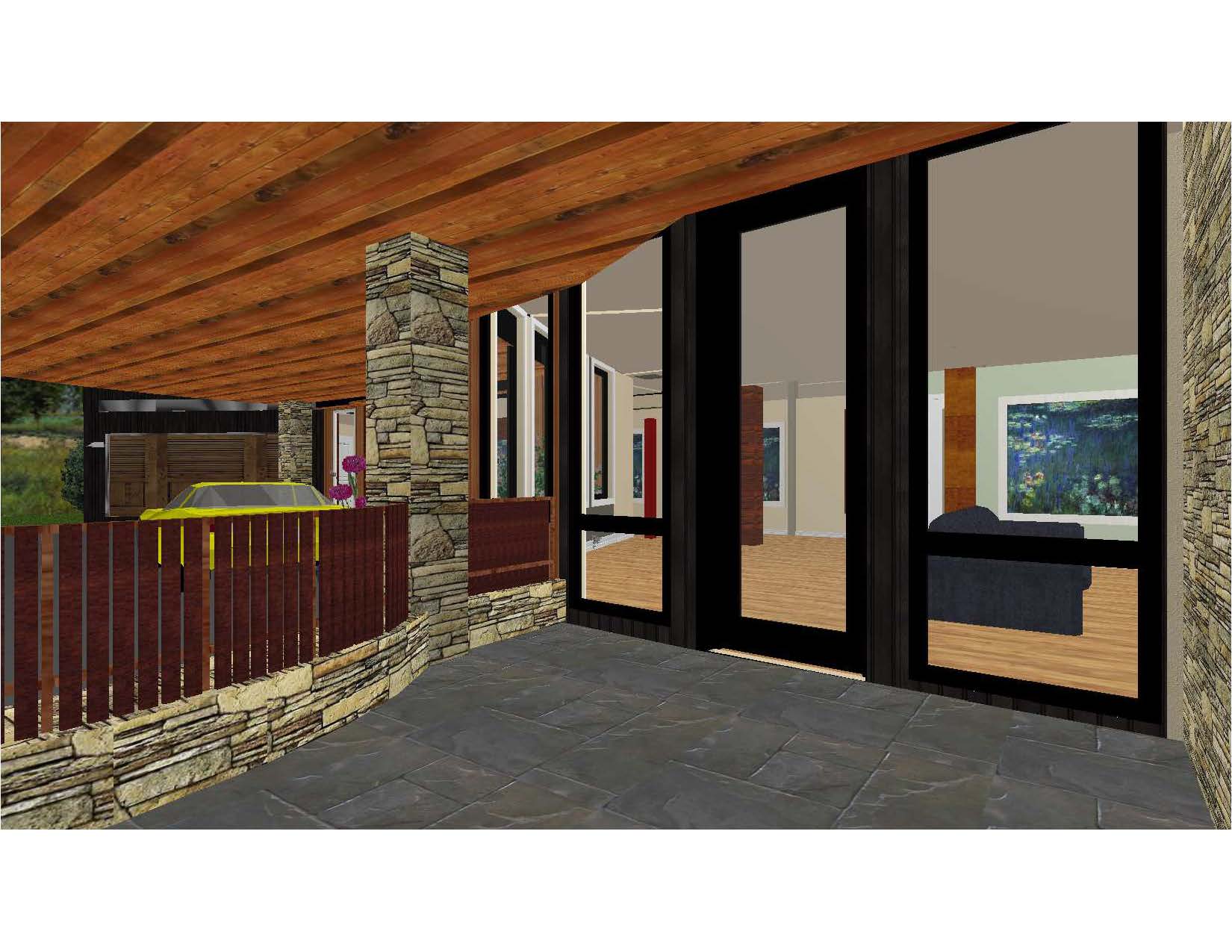 A 3 d rendering of the interior of a house.