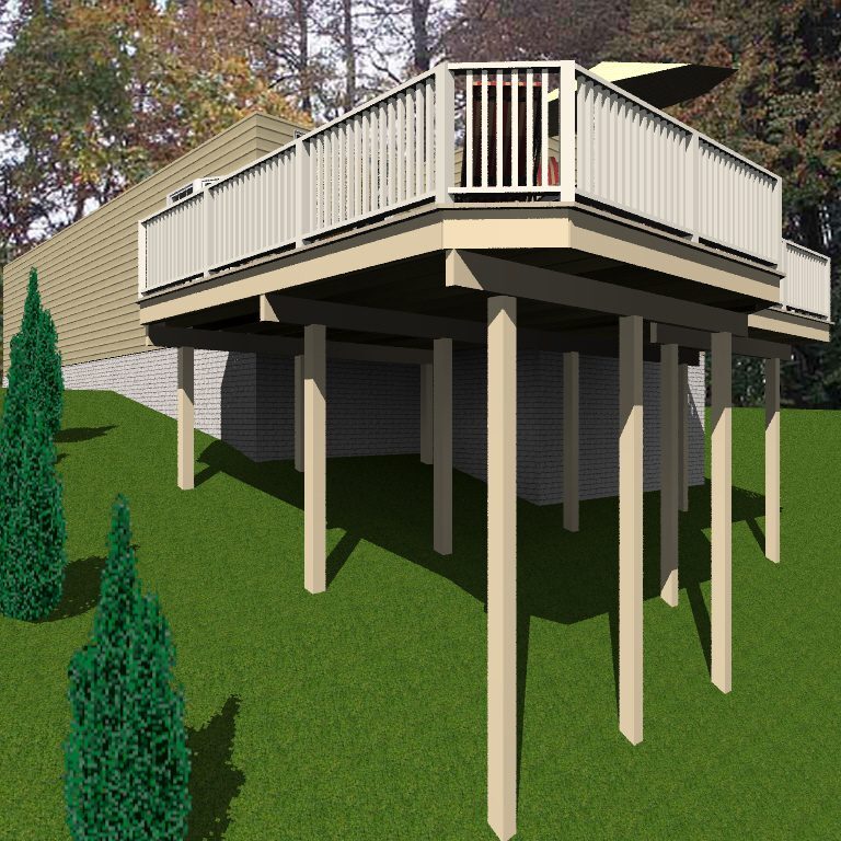 Residential New Build Sun Deck Annapolis, Maryland