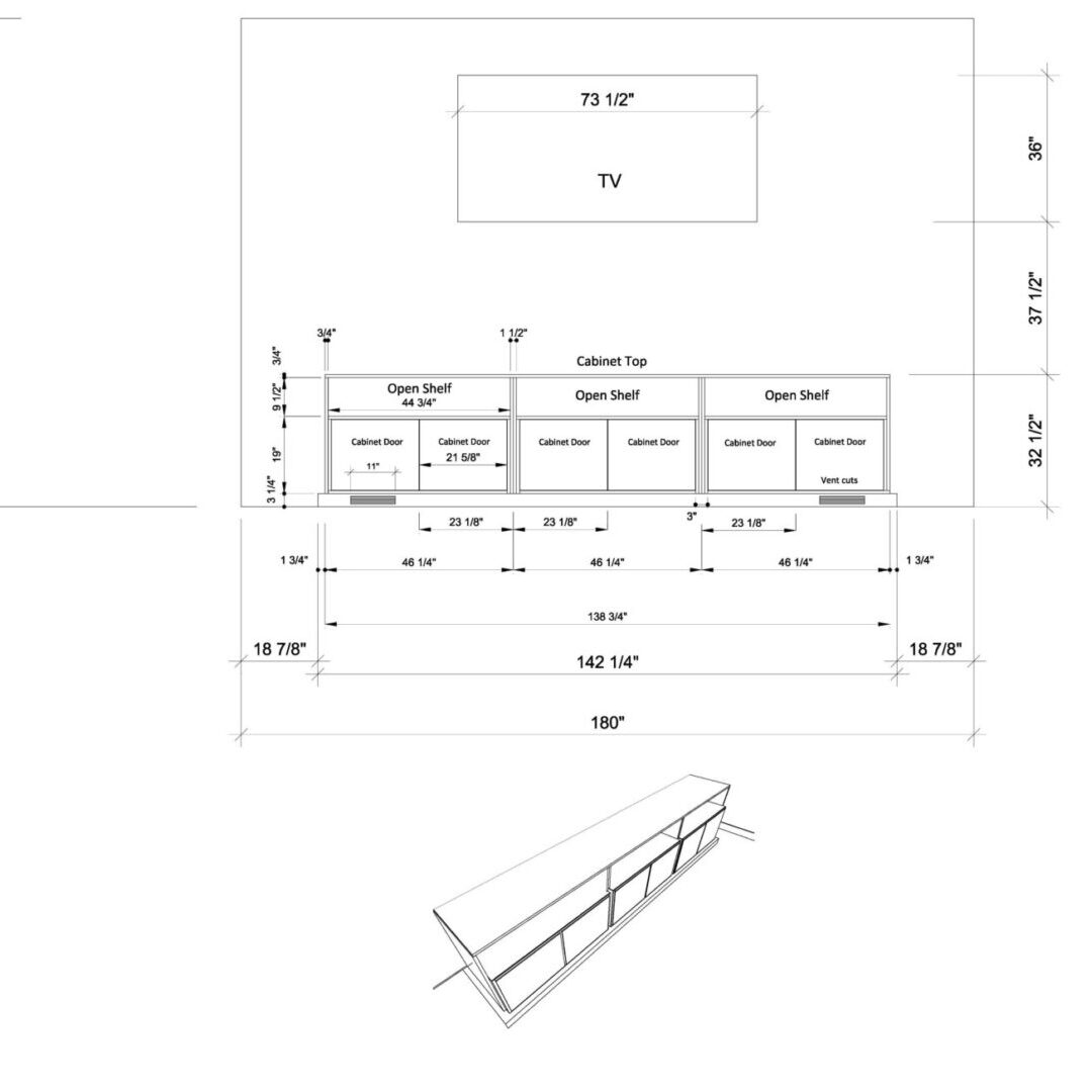 A drawing of the layout of a building.